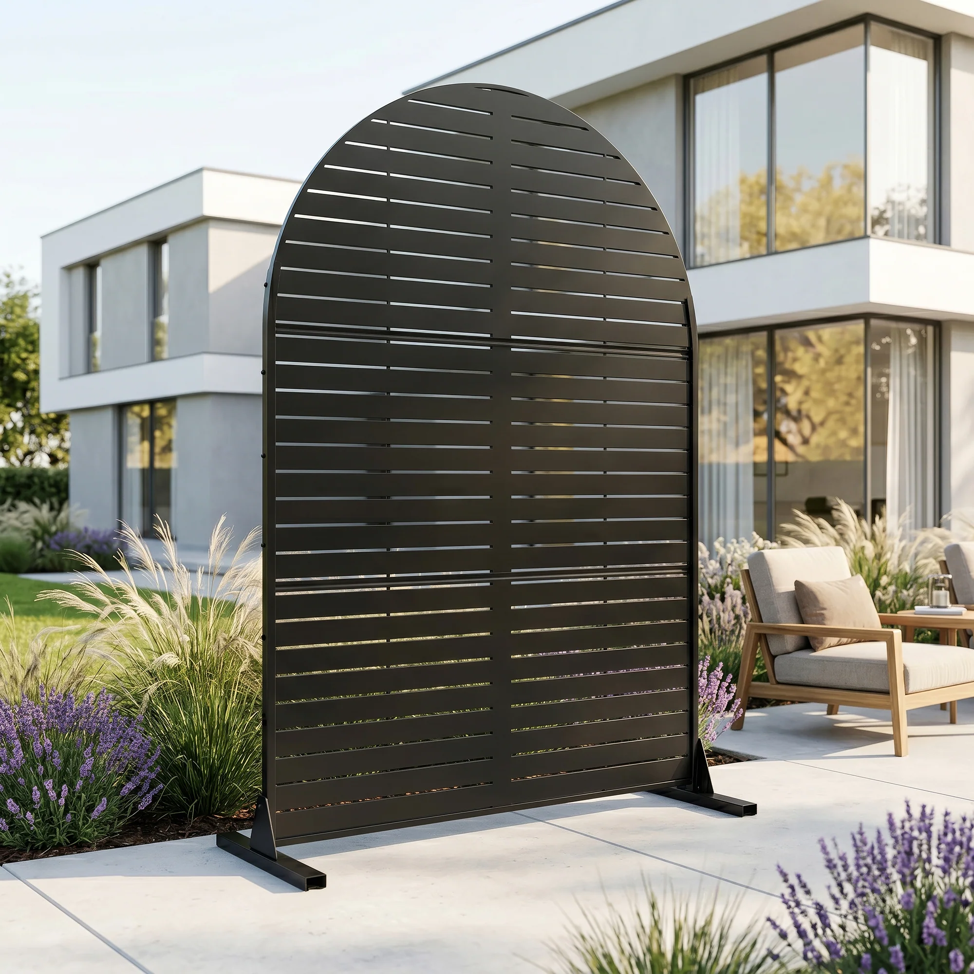 Trennwand Nodepp Rundbogenform Stahl [casa.pro]