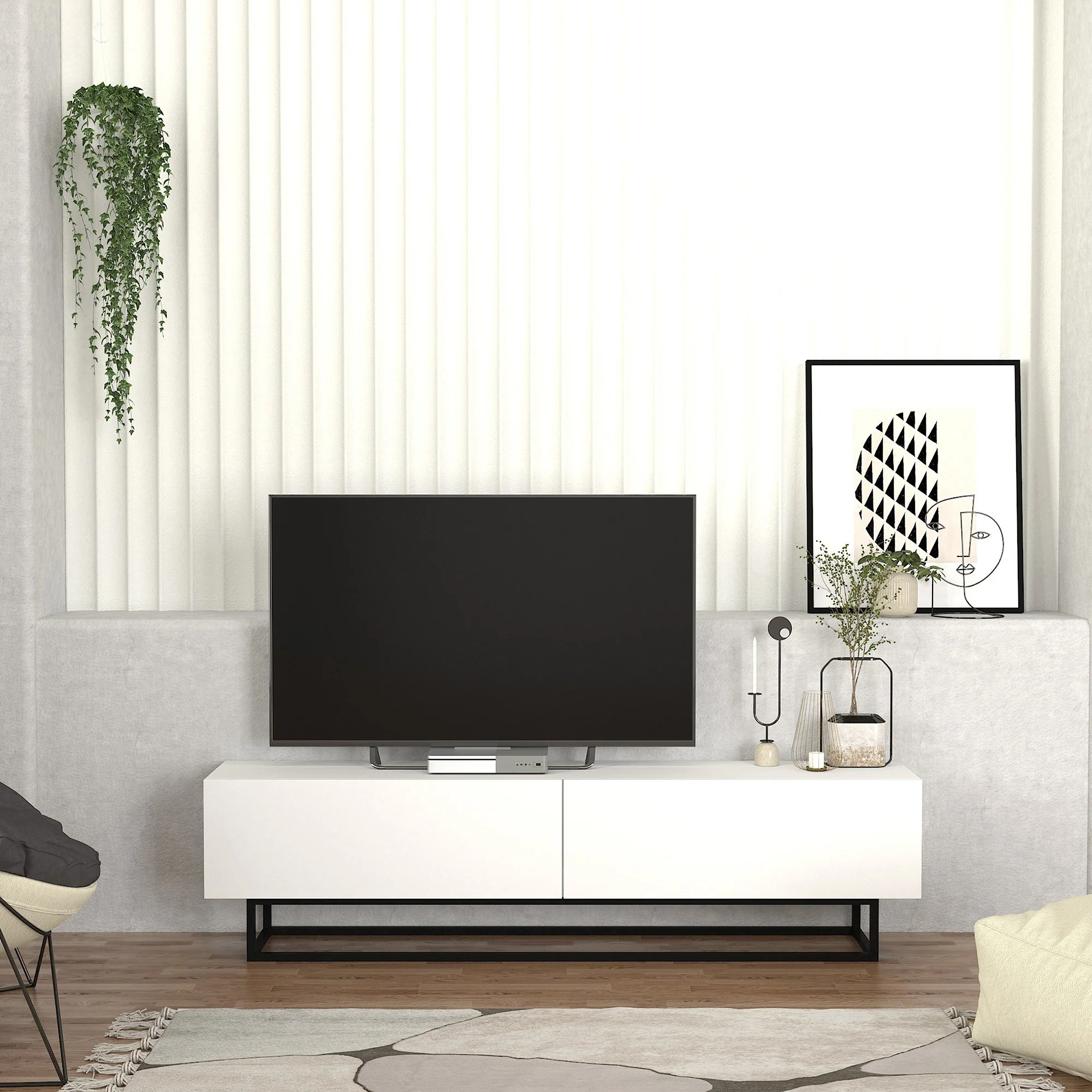 TV-Lowboard Nolven [en.casa] - Image 5