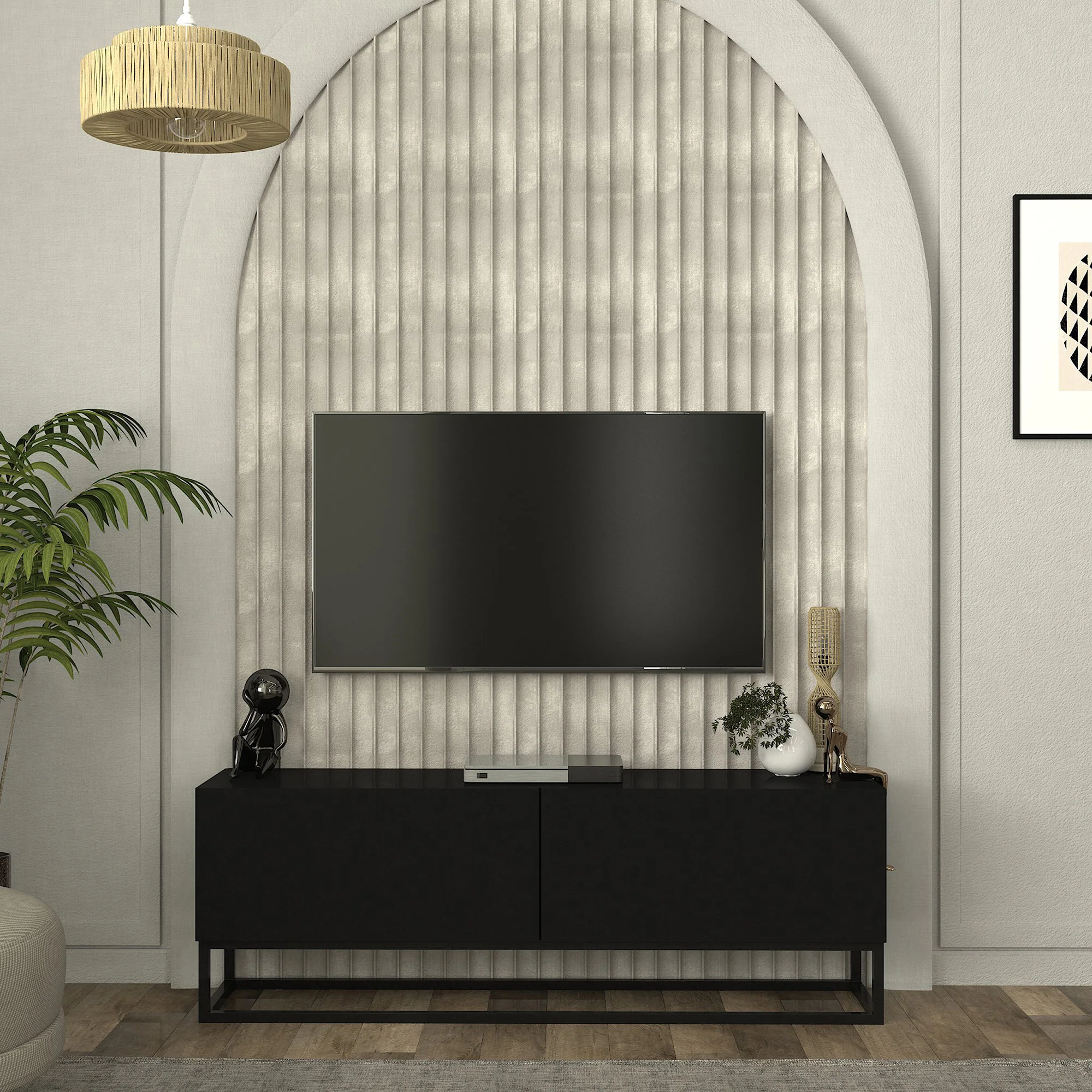 TV-Lowboard Nolven [en.casa] - Image 6