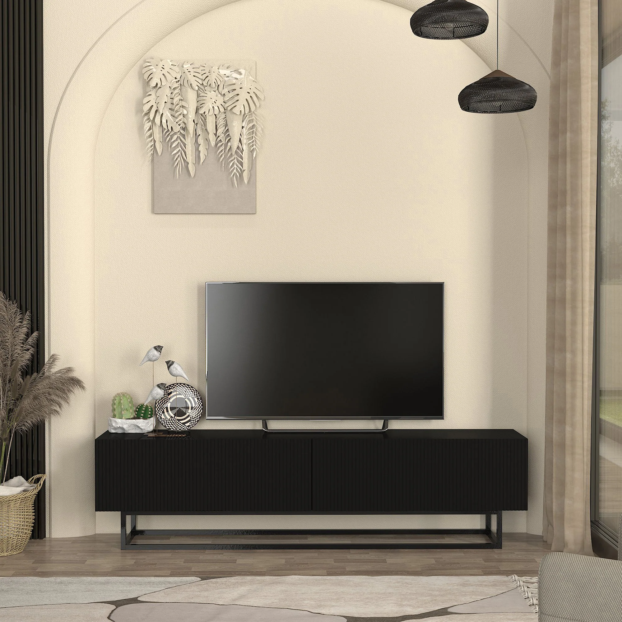 TV-Lowboard Verpsboga [en.casa] - Image 8