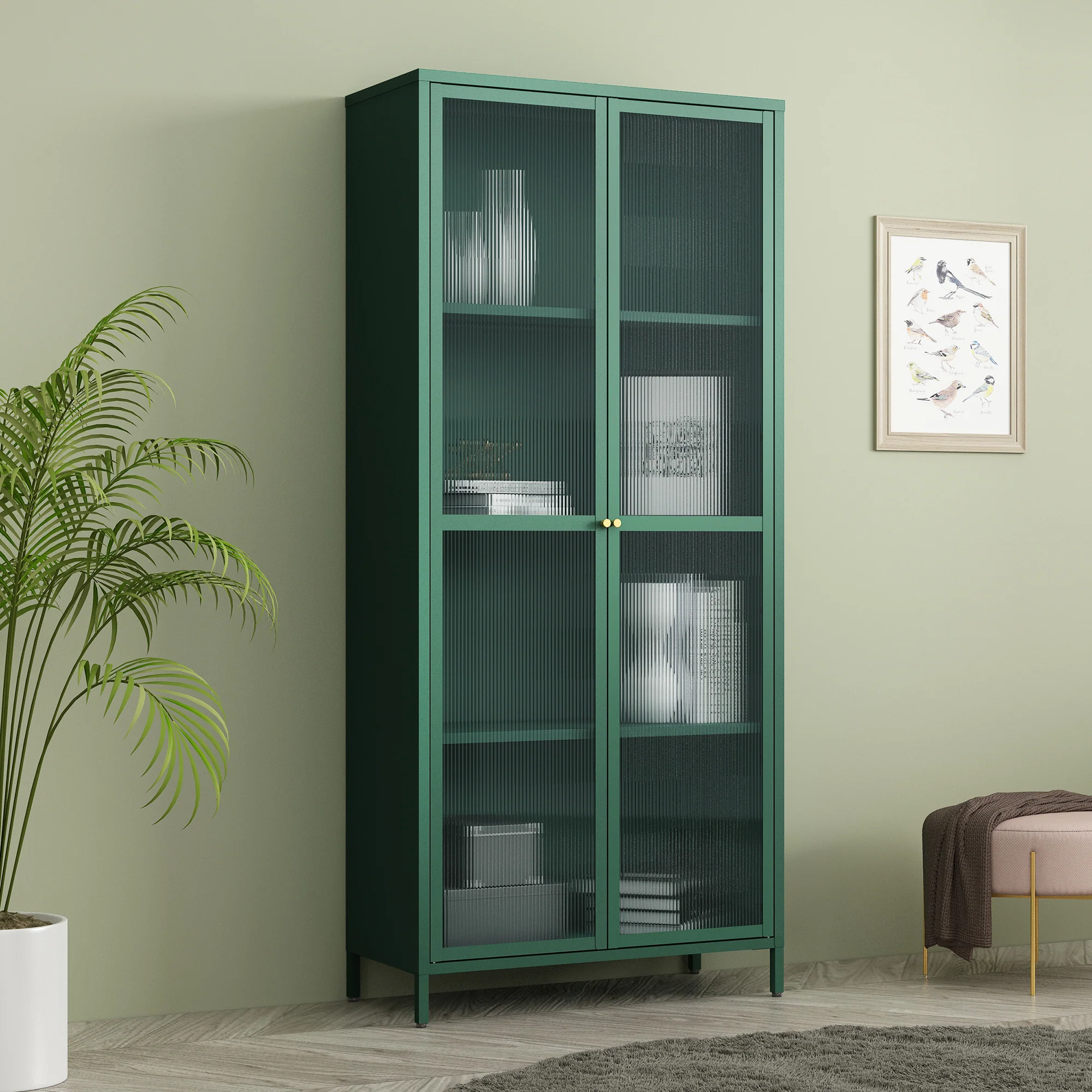 Vitrinenschrank Säkylä [en.casa] - Image 5