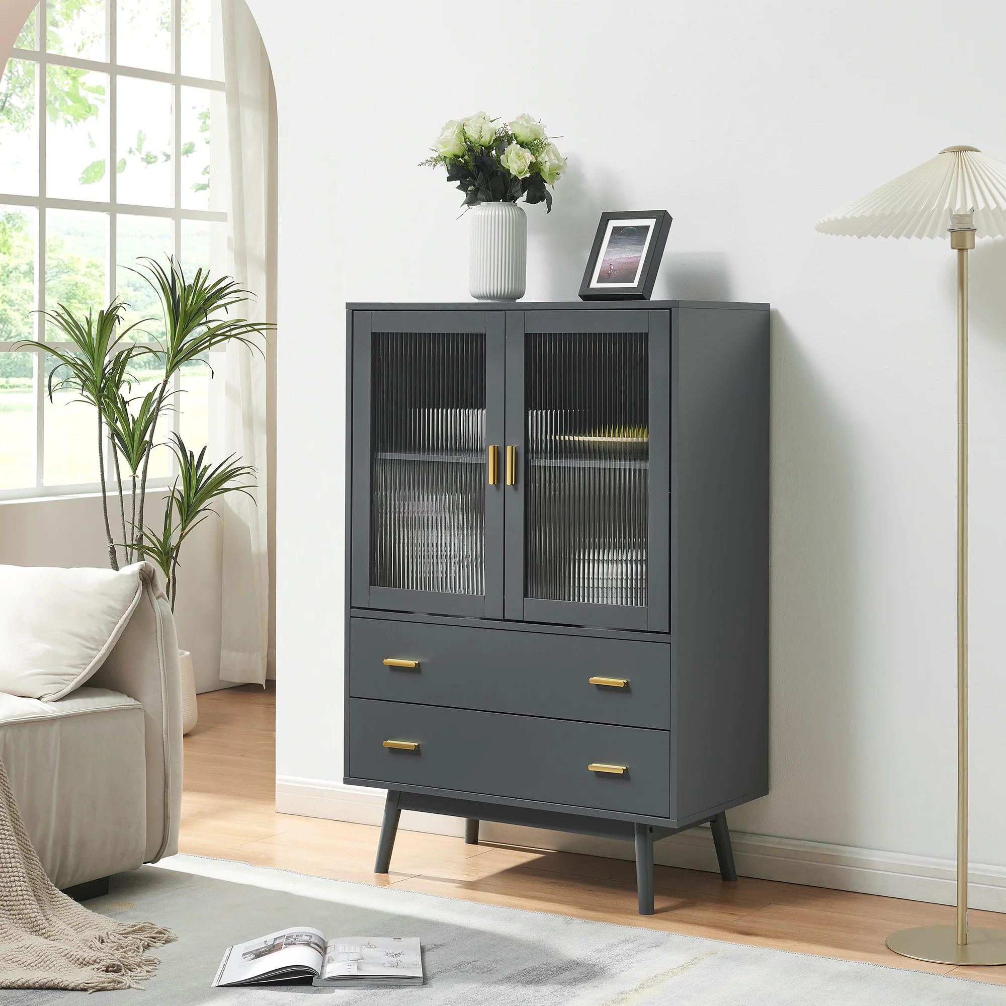 Vitrinenschrank Susa [en.casa] - Image 3