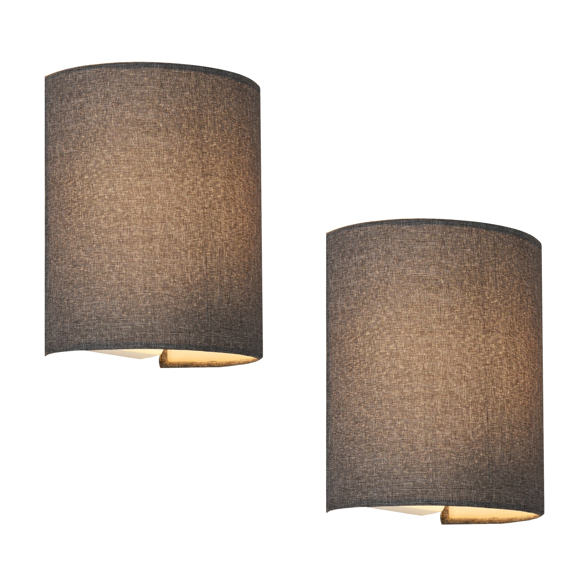 Wandleuchte Brüssel Grau 2er / 3er Set [lux.pro] - Image 3