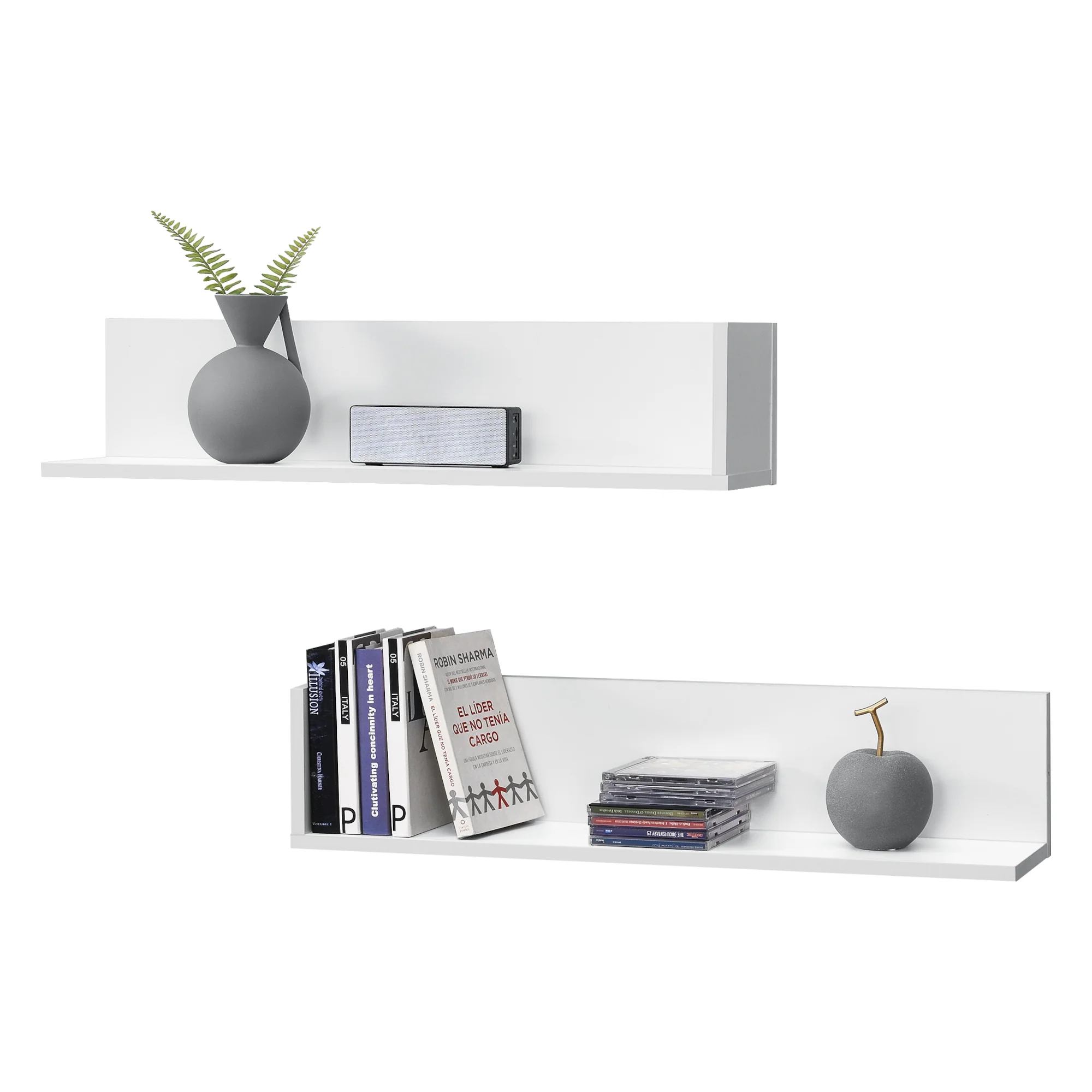 Wandregal Elverum 75 x 16,5 x 16,5 cm 2er Set versch. Farben en.casa