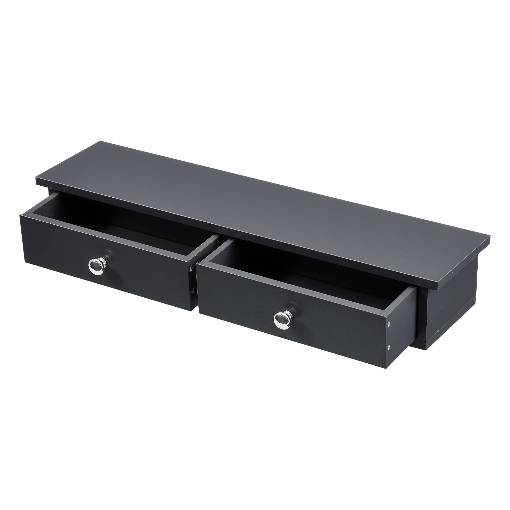 Wandregal Geeste 60x15x10 cm mit 2 Schubladen [en.casa] - Image 3