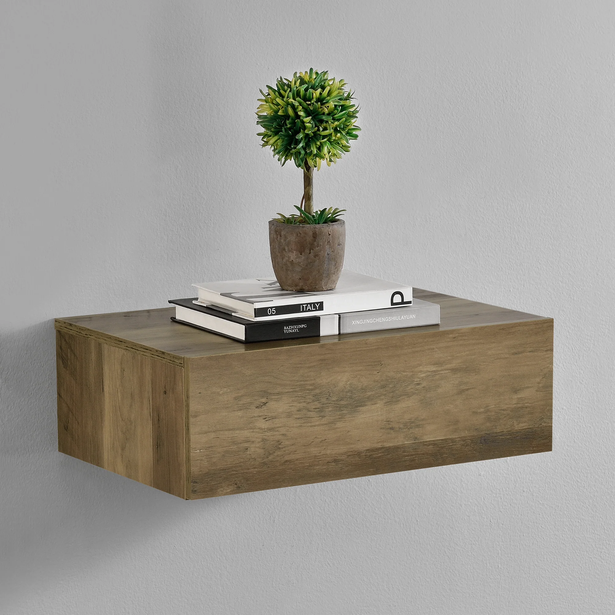 Wandregal Oslo mit Schublade 46x30x15cm versch. Farben [en.casa] - Image 16