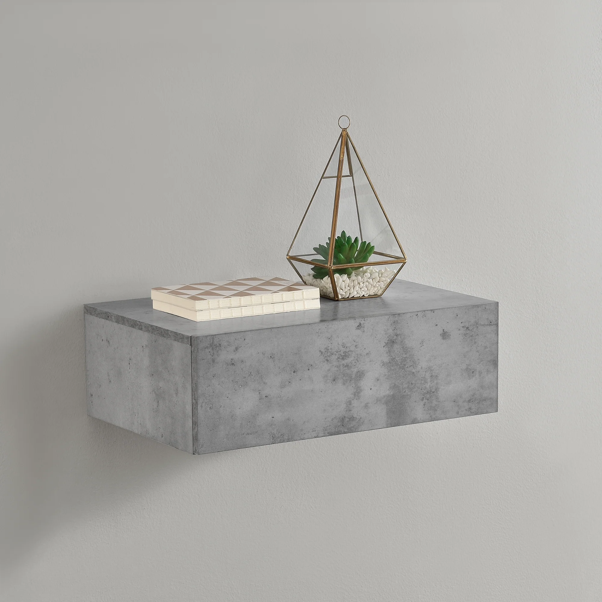 Wandregal Oslo mit Schublade 46x30x15cm versch. Farben [en.casa] - Image 17