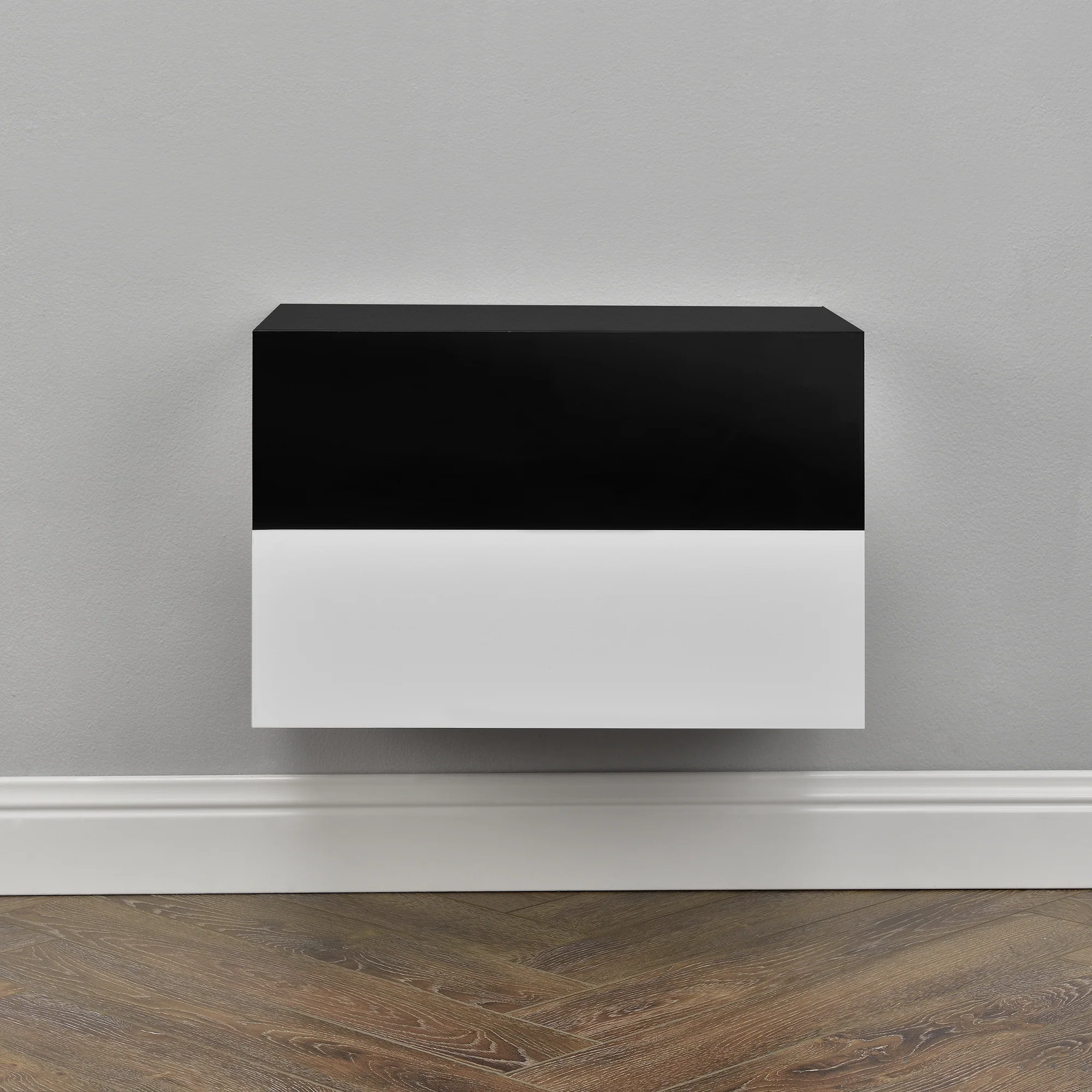 Wandregal Oslo mit Schublade 46x30x15cm versch. Farben [en.casa] - Image 3