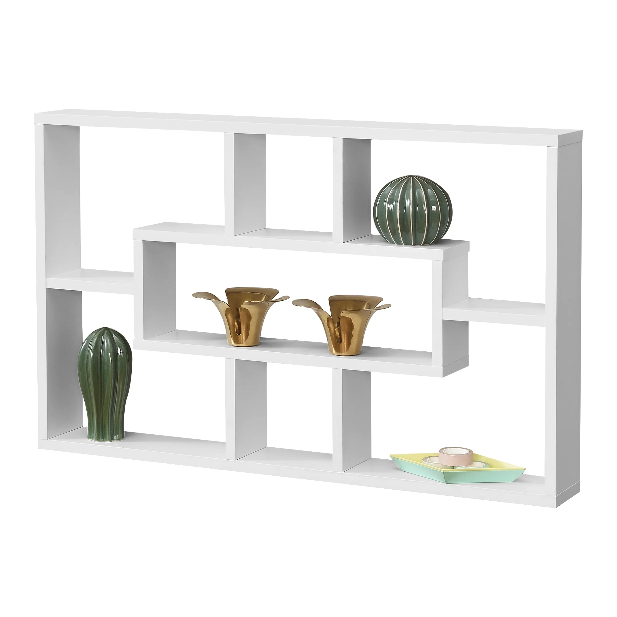 Wandregal Qinngua 77x10x48 cm versch. Farben en.casa