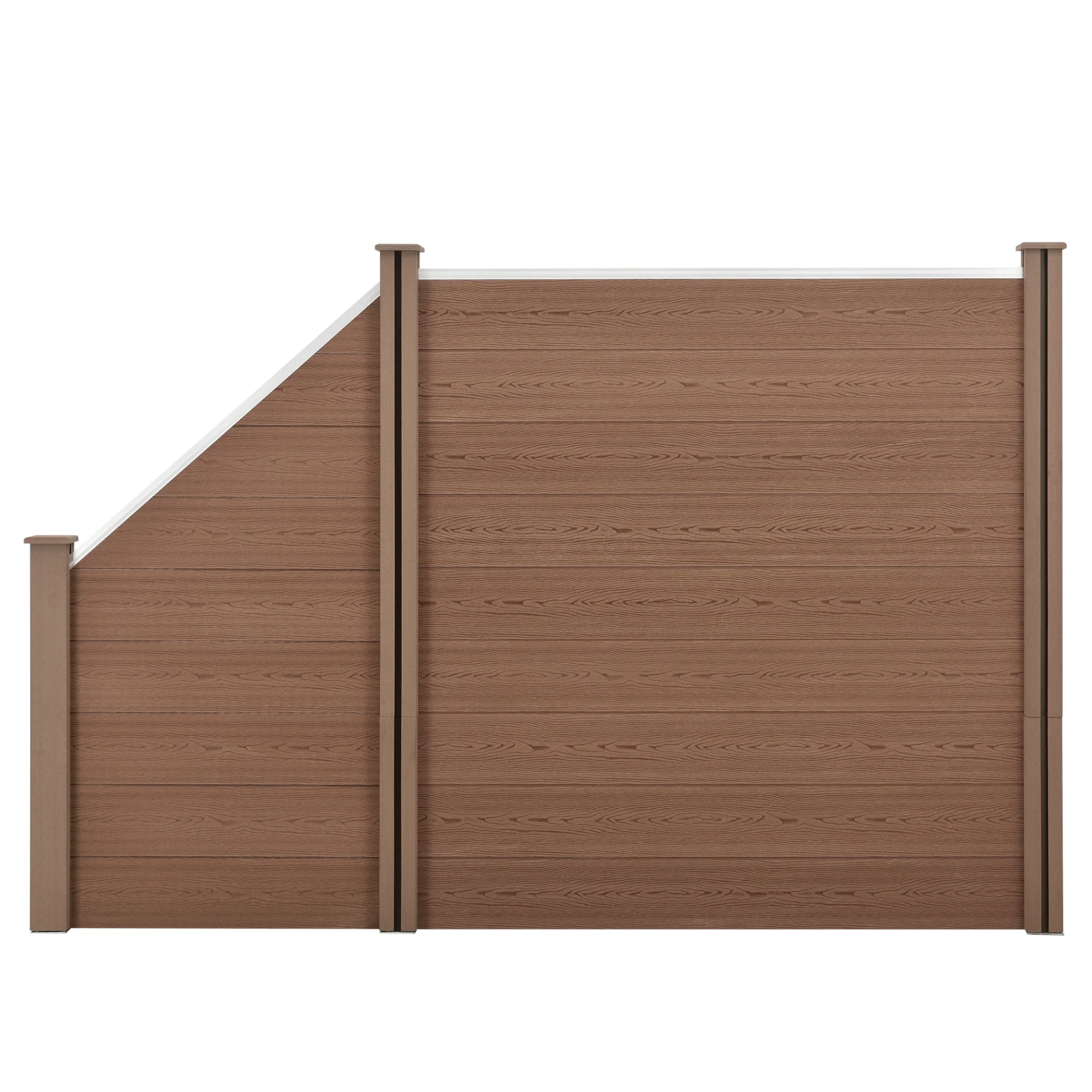 WPC Gartenzaun mit Schrägelement [neu.holz] - Image 6